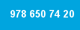 978 650 74 20